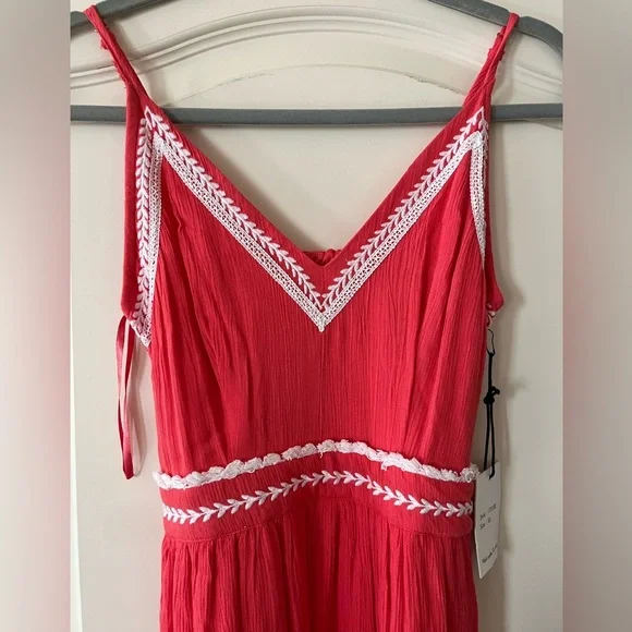 Japna Brand Coral Maxi Dress Women’s Size XS - Picture 5 of 13